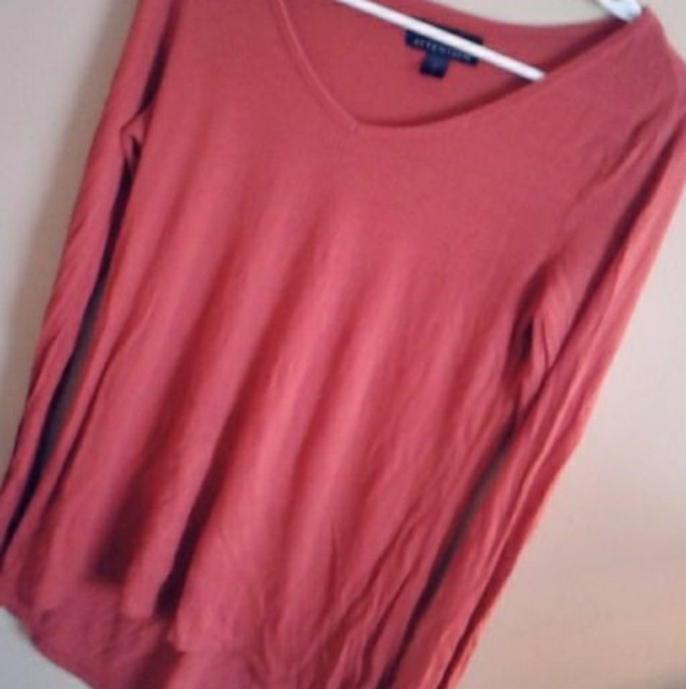 Long sleeve high low shirt